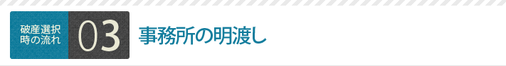 事務所の明渡し